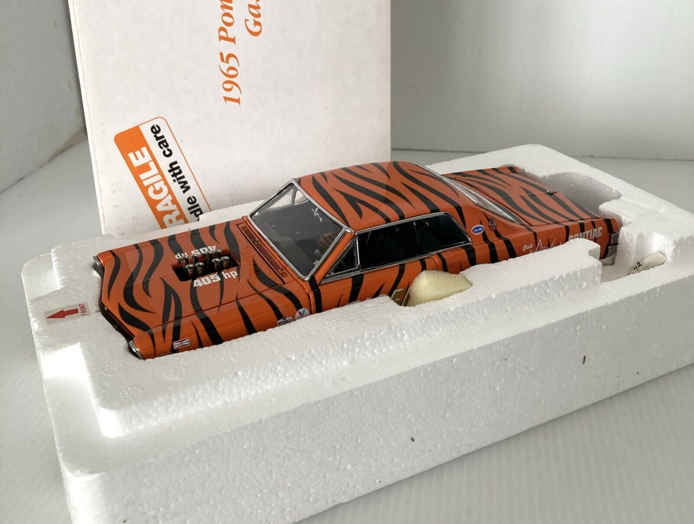Danbury Mint 1965 Pontiac GTO Gasser 1:24 Black Orange Tiger Scale Model
