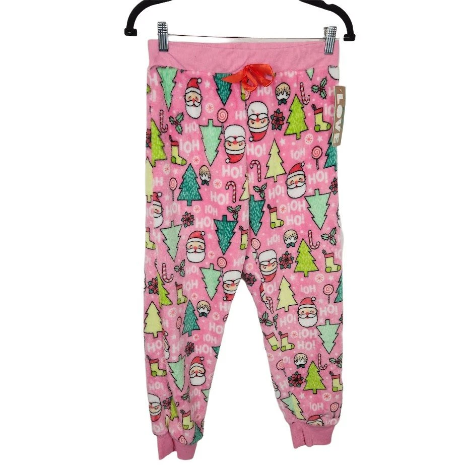NWT Weekending Girls Pink Christmas Pajama Pants Size Medium eBay