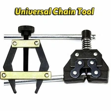 Roller Chain Tools Kit Holder Puller+ Breaker Cutter #25- #60, 420, 415H