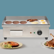 22" 3000W Commercial Electric Countertop Griddle Flat Top Grill Hot Plate BBQ
