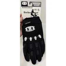 Seibertron Dirtpaw Unisex BMX ATV MTB Motocross Biking Gloves - Black- L