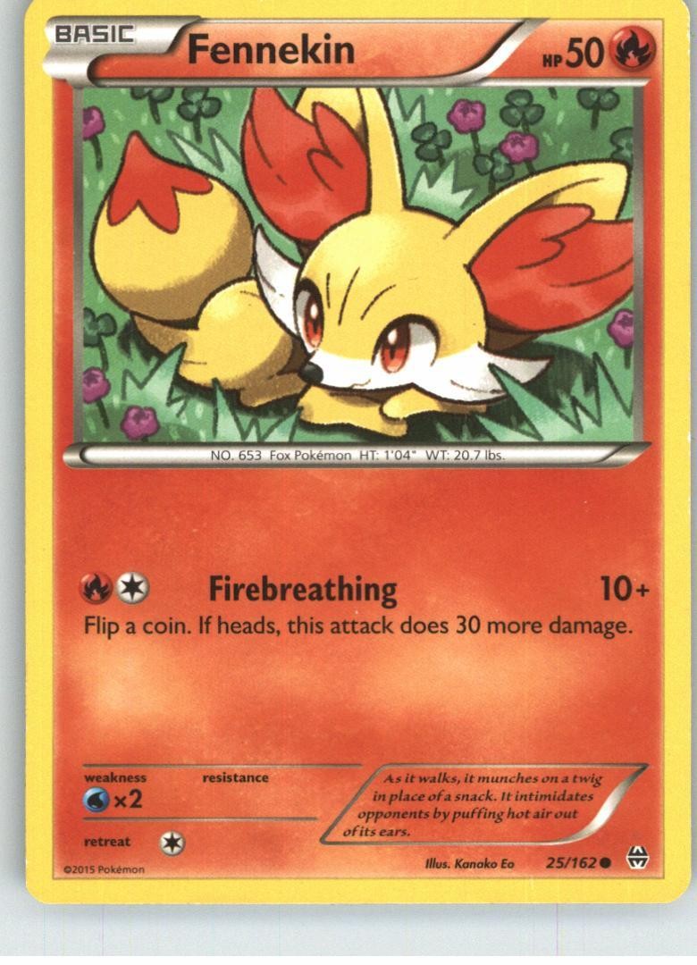 Fennekin 25/162 Common BREAKthrough Pokemon Lightly Played