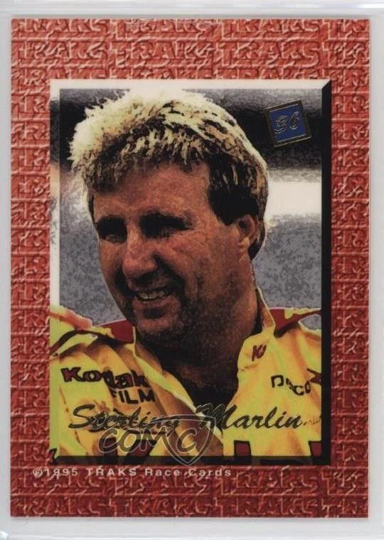 1995 Traks 5th Anniversary Gold Sterling Marlin #36 - Image 2 of 2