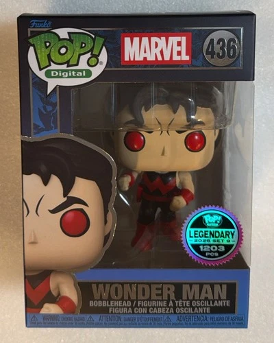 Funko Pop! Digital Vinyl Marvel West Coast #436 Wonder Man Le 1203 In Protector