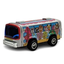 Ichiko Tin Plate Animal Bus Toy Friction Car Retro Made in Japan Vintage Showa