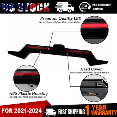 For 2018-2022 Honda Accord LED Tail Lights Rear Trunk Lid Brake Breathing lamp