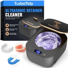 Retainer Cleaner, Ultrasonic Cleaner for Retainers, Mouth Guards, Night Guard...