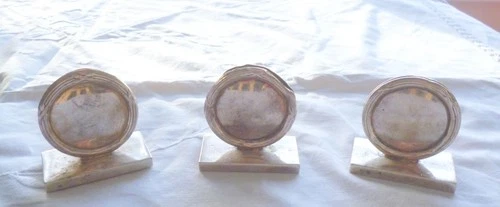 Silver Plated Antique Table Name Holders