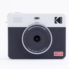 Kodak Mini Shot 3 Retro Instant Camera LCD Monitor White PMS3R-C300RW