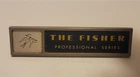 vintage Fisher tube amp amplifier receiver badge logo