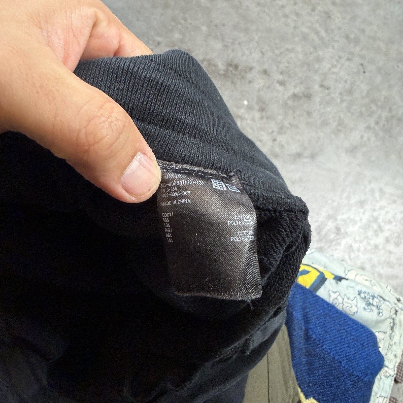 Uniqlo Sweat Pants Mens Large Black Stretch Pockets Comfort Preowned thumbnail 7