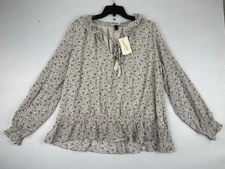 Universal Thread Women’s Peasant Blouse Spring  Boho Top Size XL