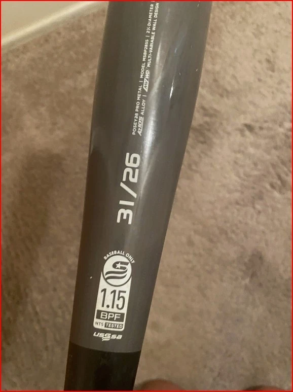 marucci posey28 edición usssa senior league, 2 3/4", 31/26, -5 Foto 3 de 3