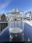 Vintage PYREX Glass Flameware 9-Cup Percolator Coffee Pot Model Complete