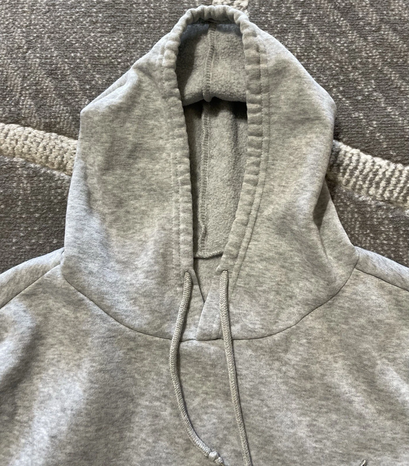 RHUDE Felpa con cappuccio manica lunga Unbranded I’m Not Rude Print donna grigia L XL