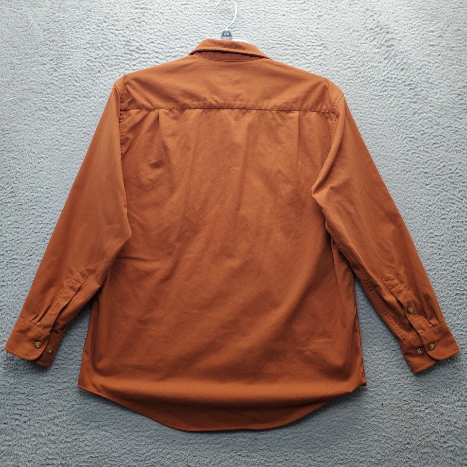 Cabela's Casual Shirt Mens M Brown Flap Pocket Long Sleeve Collared Button Down - Image 2 of 4