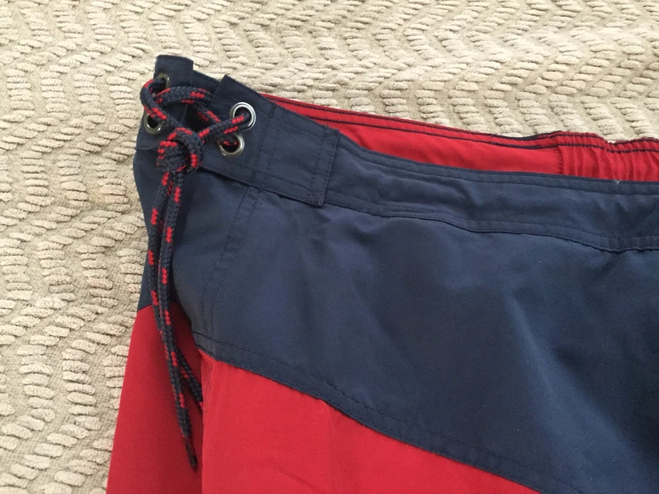 Pantalones cortos de natación Sonoma para hombre talla XXLLARGE, color azul/rojo, nuevos con etiquetas Foto 4 de 4