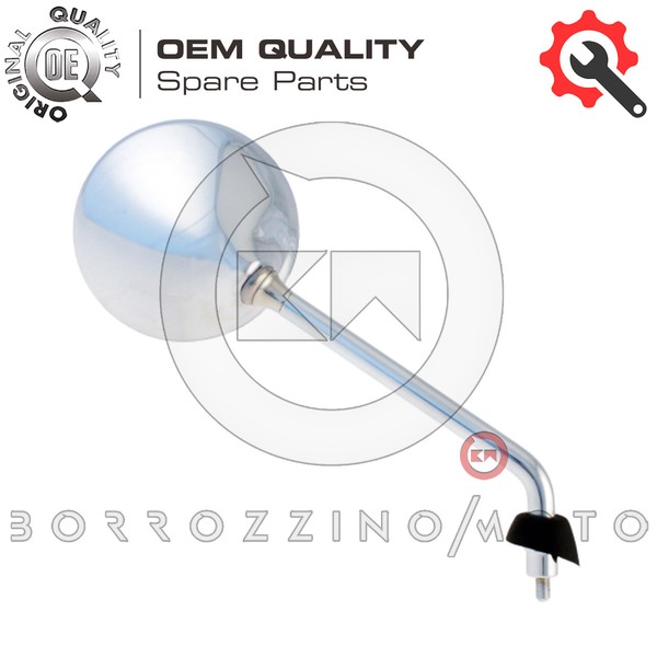 Rechter RüCkspiegel Chrom Homologiert Piaggio Vespa Granturismo 125 2003-2005-image