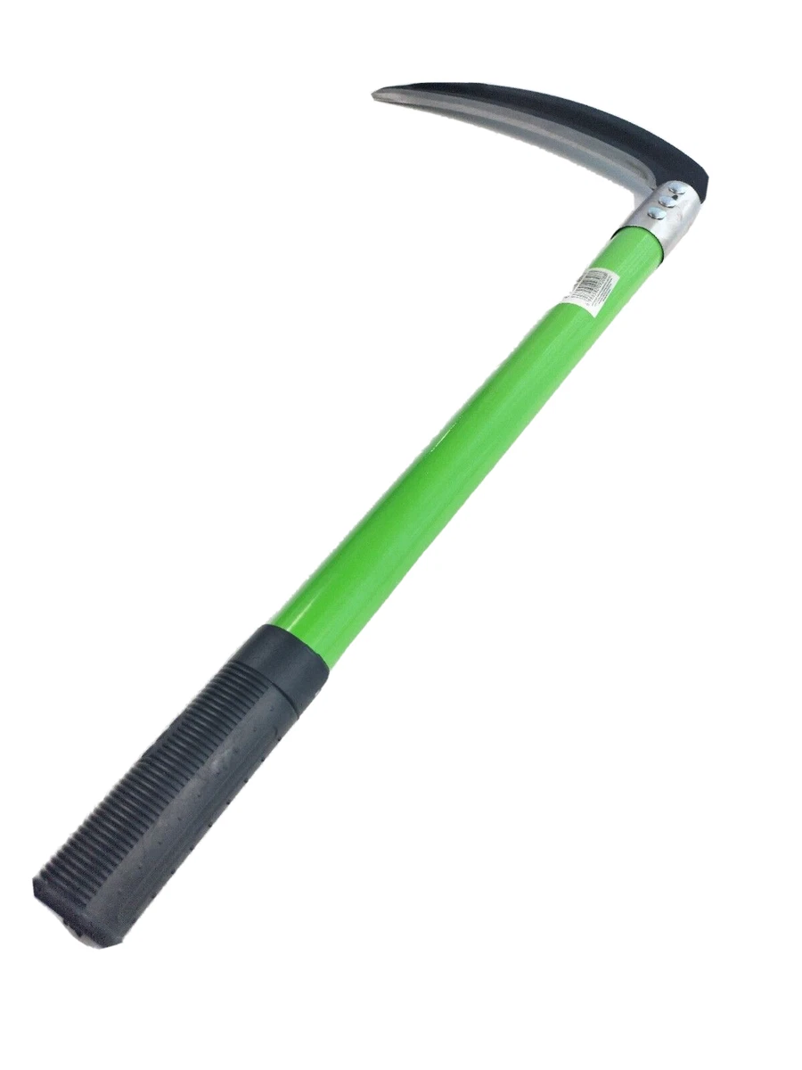 Long Handle Grass Cutting Carbon Steel Gardening Scythe Sickle 40CM
