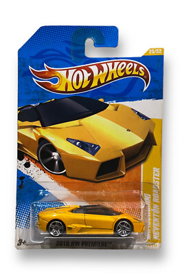 Hot Wheels #25/214 Lamborghini Reventon Roadster Yellow 2010 HW