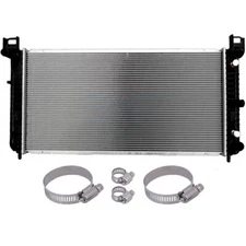 Radiator For 1999-13 Chevy Silverado 1500 GMC Sierra 1500 w/ Oil Hose Clamps Kit