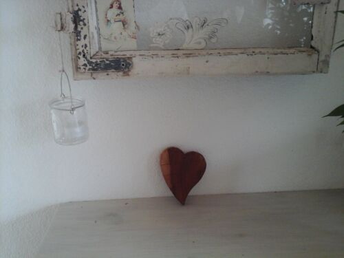 Herz Liebe Hochzeit Muttertag aus Holzdekoration Holzdeko Bohrung 12 cm so schön - Bild 1 von 3