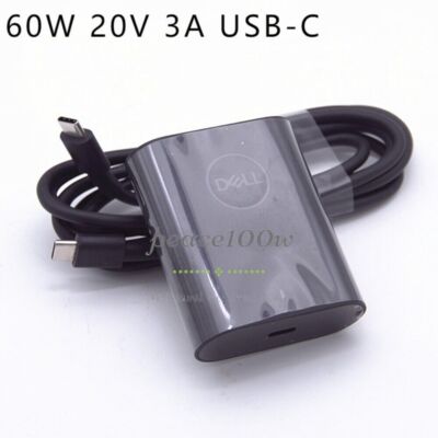 Original Dell GaN 60W USB-C Charger Type C Adapter for Dell XPS 13 Plus 9320