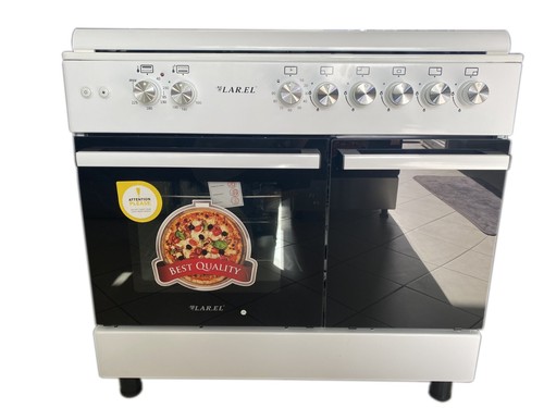 Cucina da 90x60 BIANCA LAR.EL forno ELETTRICO con vano porta bombola 5 fuochi - Foto 5 di 5