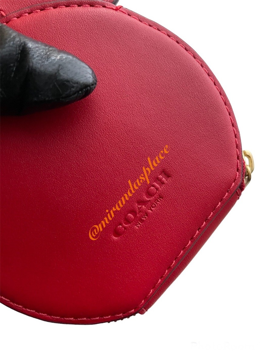 NWT Coach C8581 Electric Red Leather Disney Parks Mickey