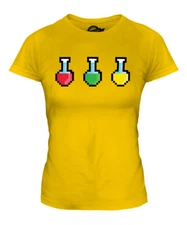 RETRO GAMING GREEN POTION LADIES T-SHIRT TEE TOP GIFT 8 BIT 16 BIT