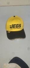 JEGS High Performance Hat Auto Parts Yellow Adjustable StrapBack OS Cap 