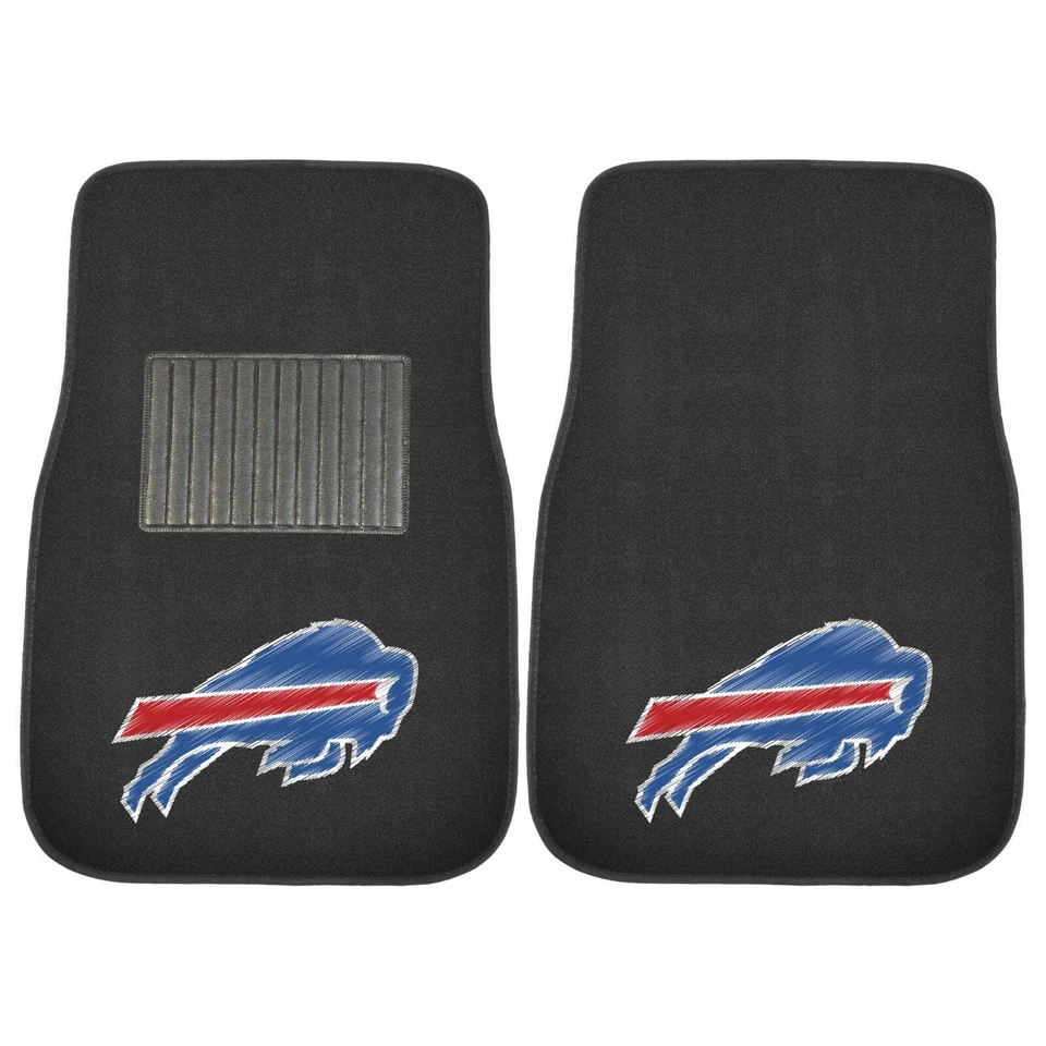 Nuevo Juego de 4 alfombrillas alfombrillas traseras delanteras para auto camión NFL Buffalo Bills Foto 2 de 4