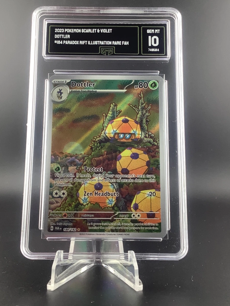 Pokmon Dottler 184/182 Paradox Rift Illustration Rare GMA 10 Gem Mint |  eBay