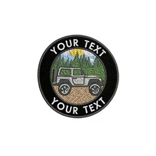 Custom Name Your Text Embroidered Patch Iron-on/Sew-on Badge Off Road Applique