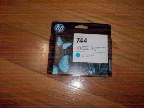2023 GENUINE HP #744 Photo Black/Cyan PRINTHEAD DESIGNJET Z2600 Z5600 F9J86A
