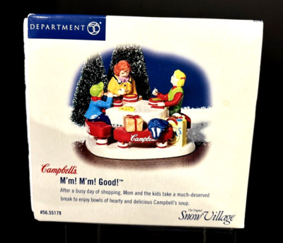 Department 56 Campbell s M m! M m Good! Snow Village Accessory 55179