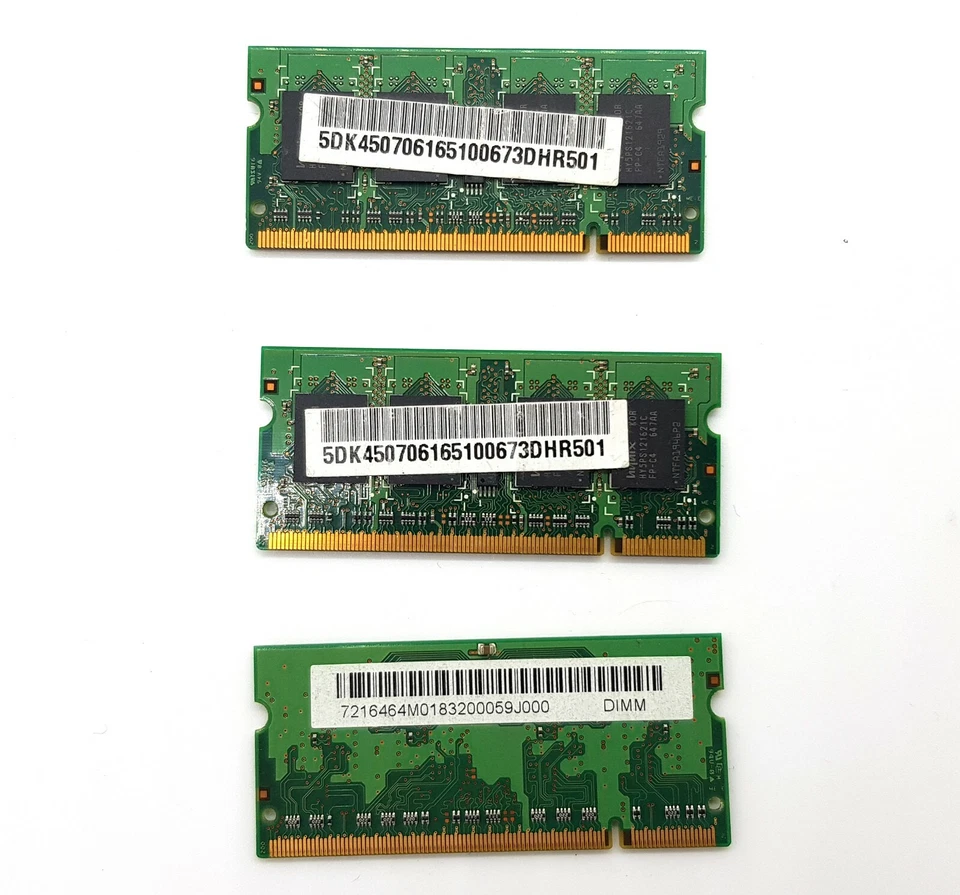 3 x 512MB Hynix Laptop RAM Memory MHz DDR2 SODIMM PC2-4200 PC2-5300 666 533MHz - Image 2 of 4