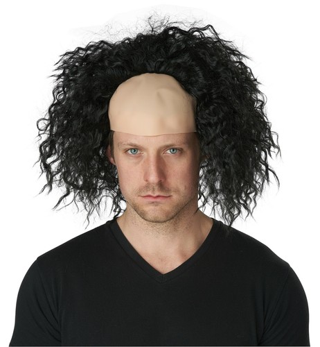 Beetlejuice IT Obnoxious Ghost Clown Bald Cap Adult Wig - Picture 7 of 7
