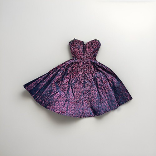 Vintage 50s Red Black Strapless Party Dress Full Skirt Crinoline Rockabilly Vtg