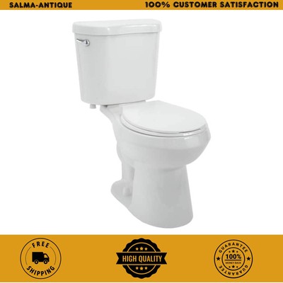 Glacier Bay N2428RB 1.28 GPF Round 2-Piece Toilet   White, Seat Included