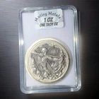 1 oz .999 Fine Silver, Hand Poured, Skeleton Archer, Mutiny Metals, Antiqued