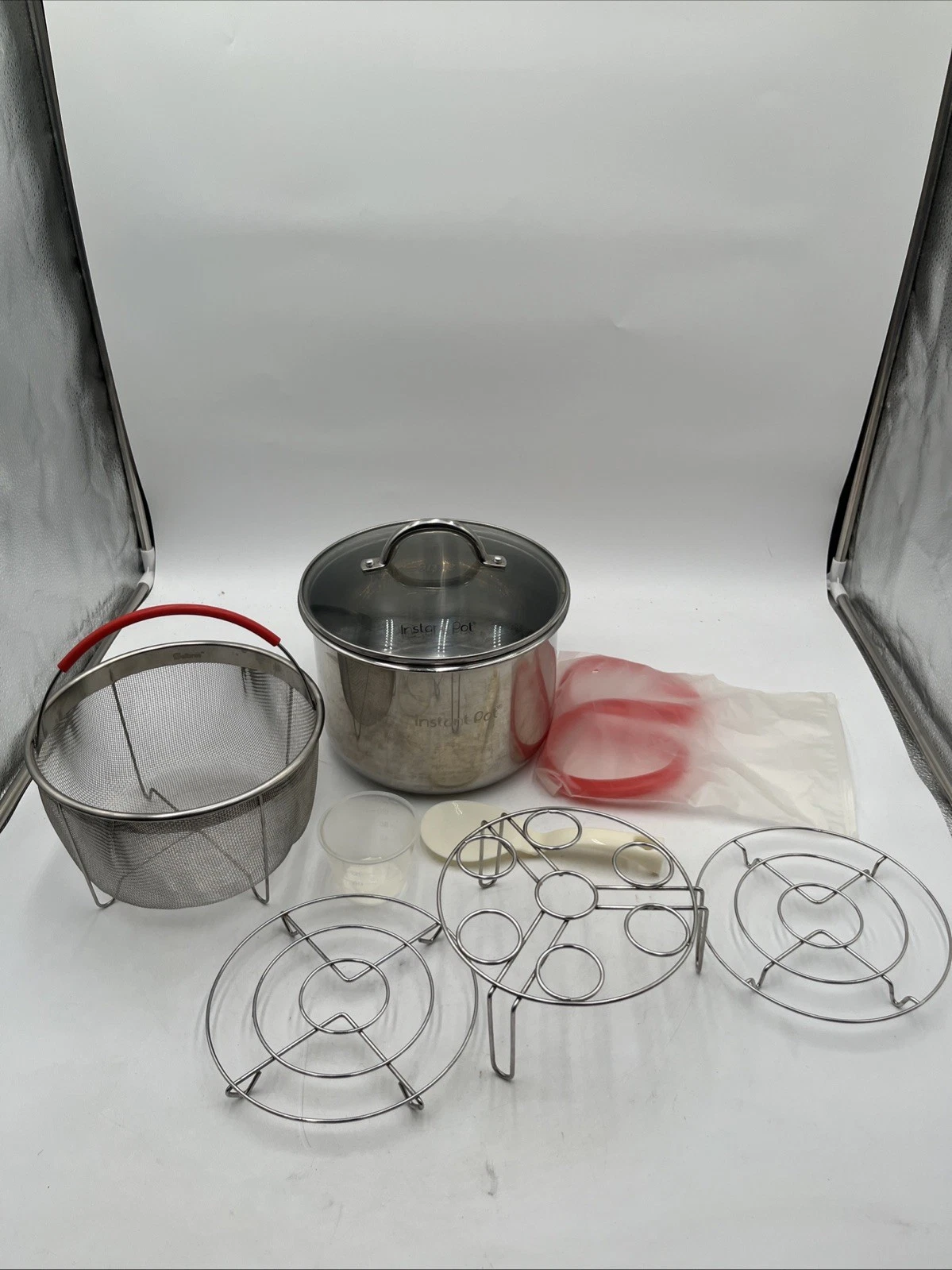Instant Pot Accessories Steamer Baskets Springform Egg Cooker Rice Spoon