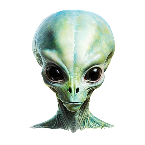 Aliens UFO Space Alien Life Star World Self Adhesive Warning Sticker