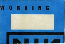 Nine Inch Nails 2000 Fragility Concert Tour Working Backstage Pass