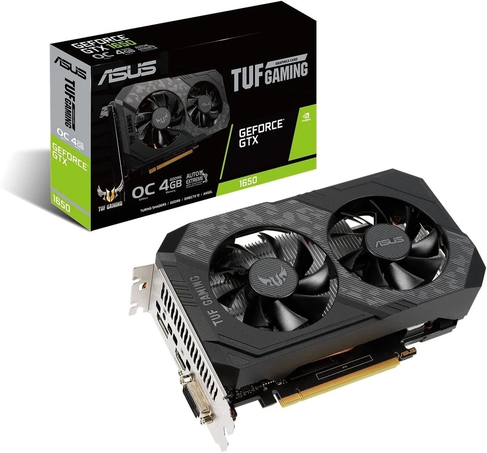 Compact Nvidia GTX 1650 TUF Gaming 4GB OC Video Card – 4096x2160 Resolution - Image 3 of 4