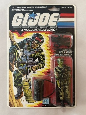 G.I. Joe 1987 ARAH HIT & RUN Mint On Sealed Card!