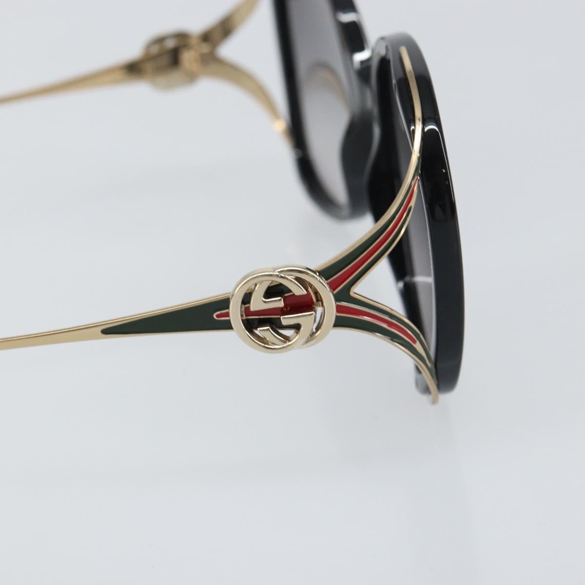 GUCCI Interlocking Web Sherry Linen Sunglasses me… - image 8