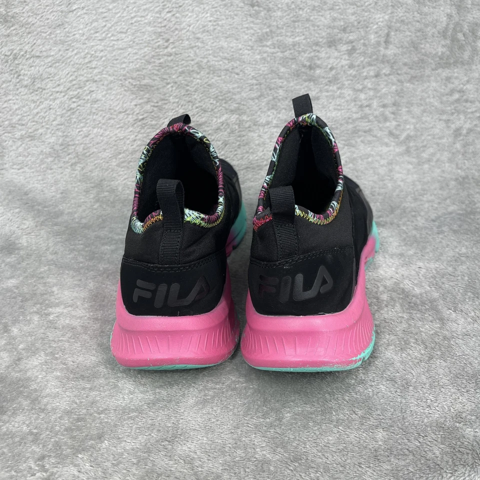 Fila Zapatos Mujer Talla 8.5 Sin Cordones Tejido Tenis Atléticos Atletismo Gimnasio Entrenamiento Foto 4 de 4