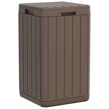Outdoor Garbage Bin Trash Can Garden Waste Garbage Can Trash Bin PP vidaXL