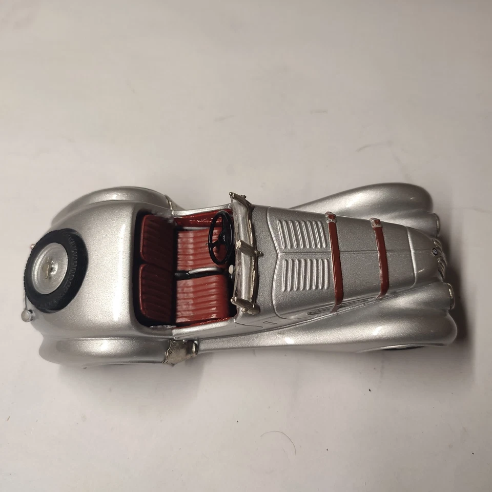 BMW 328 gris métal 1936 Franklin Mint éch:  1/24 métal - Photo 4/4